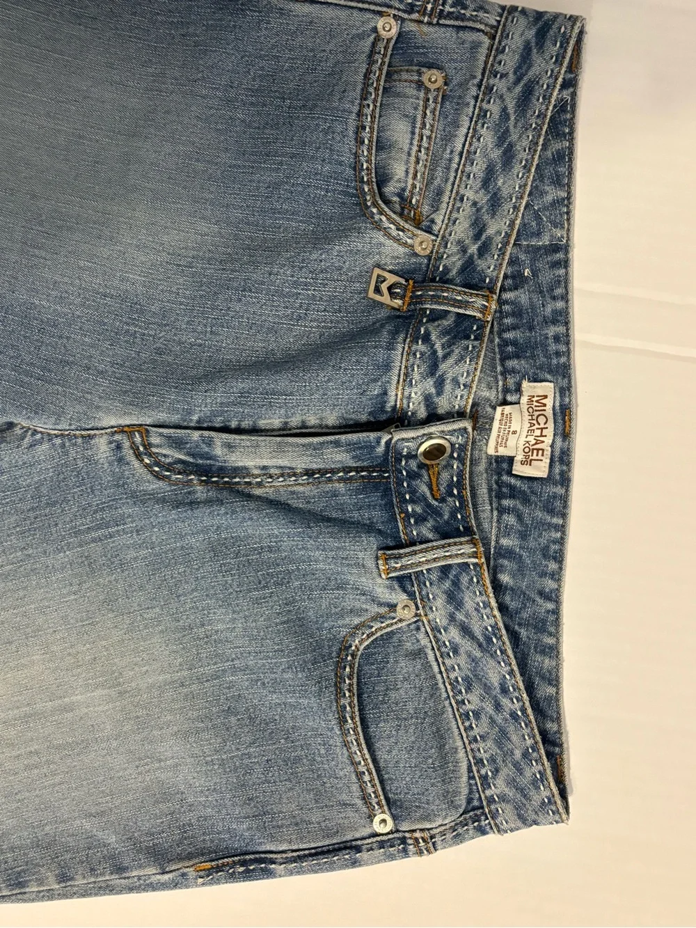 Michael Kors Light Blue Flared Jeans